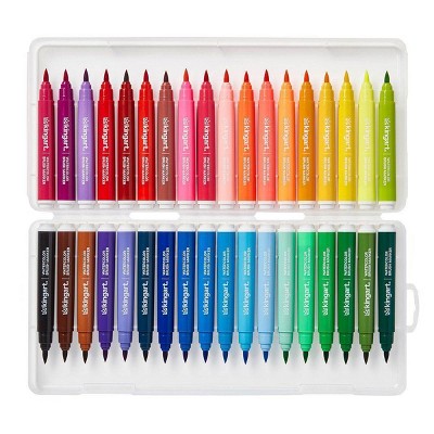 36 Colors Washable Markers Watercolor-Based Fine Point Tips Set w/ Casing 