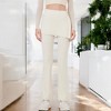 Anna-Kaci Active Women's High Waist Flare Pants with Layered Skirt Overlay - 2 of 4