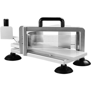 VEVOR Commercial Tomato Slicer, 1/4"+3/8"+3/16" Tomato Cutter Slicer, Stainless Steel Heavy Duty Tomato Slicer Machine, Manual Tomato Slicer - 1 of 4