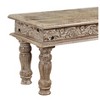 Driftwood Carved Bench Brown - Timbergirl: Rustic Wood Grain Design for Bedroom, Entryway - 3 of 4