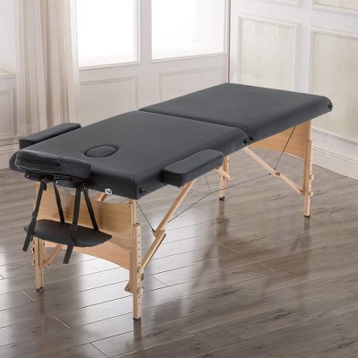 AmazonCommercial 84" Portable Folding Massage Table With Carrying Case – Adjustable Height