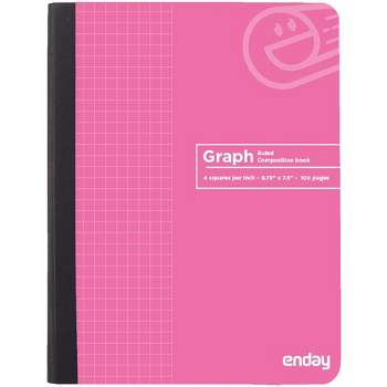Enday Quad-Ruled Composition Notebook - 100 Sheets