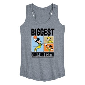 Women's - Disney - Biggest Game On Earth Graphic Racerback Tank - 1 of 4