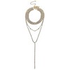 SOHI Women's Crystal Silver Euphoric Grace Necklace - 2 of 4
