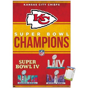 Trends International NFL Kansas City Chiefs - Champions 24 Unframed Wall Poster Prints - 1 of 4