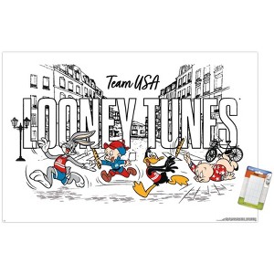 Trends International Looney Tunes x Team USA - Illustrated Race Unframed Wall Poster Prints - 1 of 4