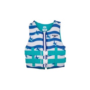 Speedo Kids' Life Jacket Vest - Blue/White - 1 of 3
