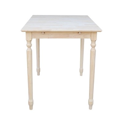 Rustic Solid Wood Extendable Counter Height Dining Table