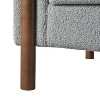 Upholstered Living Room Accent Chairs Single Sofa Chair with Walnut Legs-Christopher Knight Home - 3 of 4