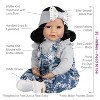 Adora Realistic Baby Doll Vintage Lace Toddler Doll - 20 inch, Soft CuddleMe Vinyl, Black hair, Brown Eyes - 3 of 4