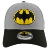 Adult Batman The Animated Series Chest Logo New Era 39Thirty Fitted Hat - 2 of 4
