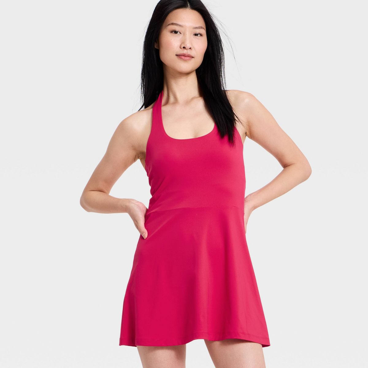 Women's Knit High Neck Halter Active Dress - All In Motion™ - thumbnail 9