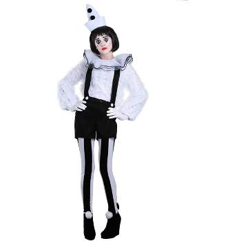 HalloweenCostumes.com Women's Vintage Pierrot Clown Costume