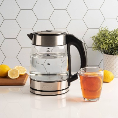 Aroma 1.7L Digital Programmable Glass Kettle with LED Illumination