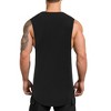 3 Pack Mens Muscle Tank Tops Quick Dry Sleeveless Cut Off Shirts Bodybuilding Gym Workout Shirt - 4 of 4
