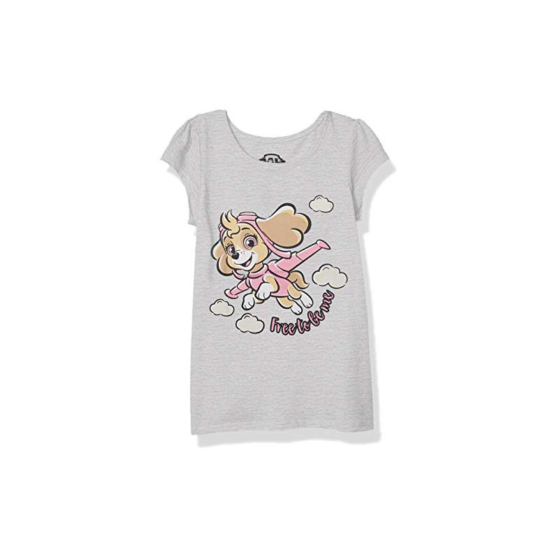 Paw Patrol Girl's Character Print Short Sleeve Graphic Tee for kids, 1 of 3