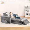 Coucheta 13-Piece Modular Kids Play Couch, Child Sectional Sofa, Convertible Toddler Sofa for Creative Playrooms, Foam Floor Cushion for Boys & Girls - 4 of 4