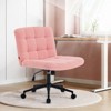 Vynxaria Armless Desk Chair with Lumbar Support - Adjustable Height & 360¡ã Swivel - 4 of 4