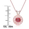 Guili Rhodium Plated Sterling Silver Round Bezel Pendant with Sparkling Cubic Zirconia for a Dazzling Look, Perfect for Day and Night Wear - 4 of 4