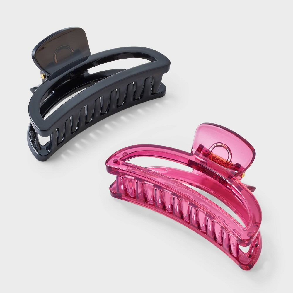 Half Moon Claw Clip Set 2ct - Universal Thread™ Multi