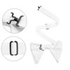 INSPIRE CHIC Men's Solid Color Satin Large Bow Tie 1 Pcs - 2 of 4