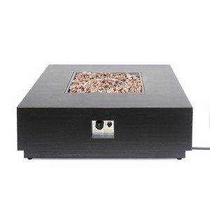 GDFStudio Jasmine Outdoor 50,000 BTU Square Iron Fire Pit Table - 1 of 4