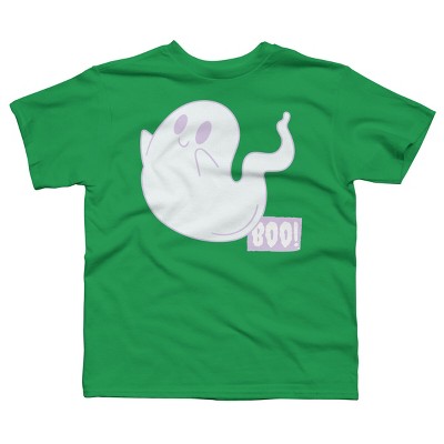 Boy's Design By Humans Boo Cute Ghost Halloween cute design By BoogieCreates T-Shirt