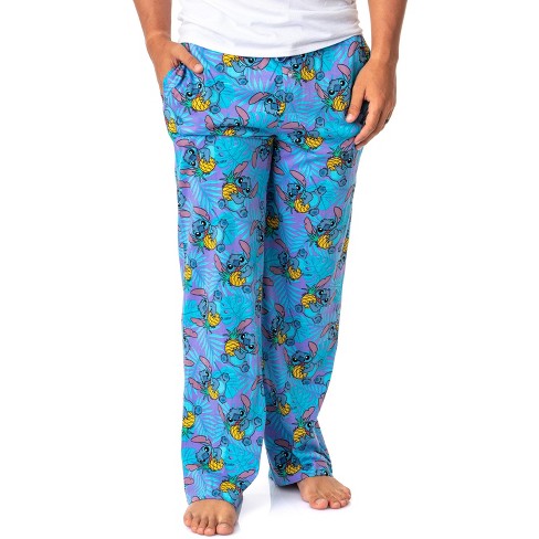 Disney Mens' Lilo & Stitch Character Pineapple Sleep Pajama Pants ...