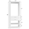 Aheaplus Freestanding Closet Organizer with Drawers and Shoe Rack, Walk-In Closet System with Hanging Rods - 4 of 4