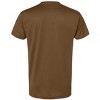 OUTSIDE THE WIRE Leatherneck for Life Coyote Brown Left Chest Eagle, Globe, and Anchor Established Performance T-Shirt- Black Logo - 2 of 3
