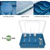 LunaLulinlk Utensil Holder for Countertop with Lid, Plastic Silverware Tray for Drawer, 5 Compartments Flatware Organizer, Cutlery Storage - 4 of 4