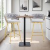 Infurnic Patio Counter and Bar Stools Soft 2 Sets, Suitable for Restaurant and Bar Use, Casual Seating in Living Room, Gray, 20.4"*15"*34.6" - 2 of 4