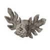 Saro Lifestyle Pine Cone Napkin Ring (Set of 4), Silver - 3 of 4