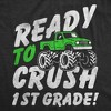 Youth Funny T Shirts Ready To Crush 1st Grade Sarcastic Monster Truck Graphic Novelty Tee For Kids - Crazy Dog Youth T Shirt with Fun Design - 2 of 4