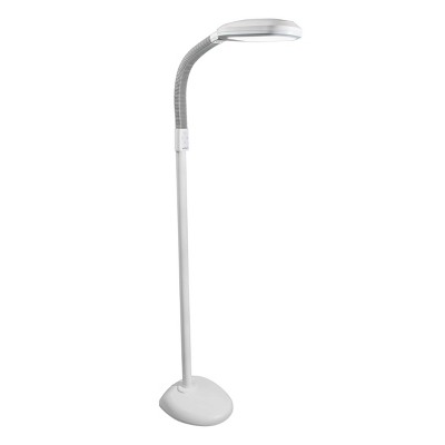 64" x 8.9" x 10.5" Smart Light Full Spectrum Floor Lamp (Includes LED Light Bulb) White - Verilux