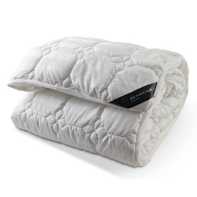 Twin White Wool Waterproof Mattress Topper with Polyfill