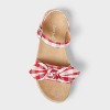 Kids' Daphne Gingham Platform Espadrille Sandals - Cat & Jack™ Red - 3 of 4