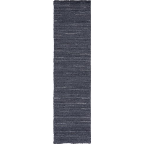 Blue and Gray Vinyl Floor Mat. Kilim Vinyl Area Rug Printed to 