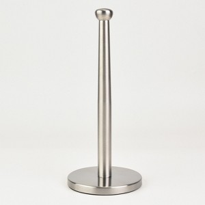 SharpChef Countertop Paper Towel Holder,  Stainless Steel Finish, Rust Proof, Fits Most Size Paper Roll - 1 of 4