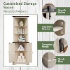 OKD 68" Tall Corner Cabinet with 2 Barn Door & Adjustable Shelves for Bathroom - 4 of 4