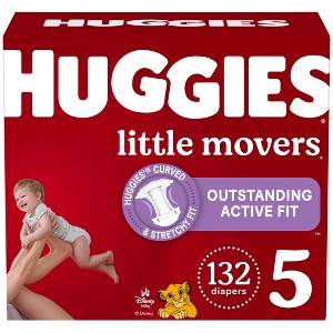 Huggies Little Movers Baby Disposable Diapers - (Select Size and Count) - 1 of 4