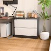 AOBABO 2 Drawer Wide Lateral File Cabinet with Lock, Suitable for Home Office School Hanging Files Letter/Legal/F4/A4 Size,Required-Assembly - 4 of 4