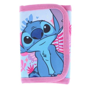 Textiel Trade Kid's Disney Lilo & Stitch Hawiian Hook & Loop Tri Fold Wallet - 1 of 4