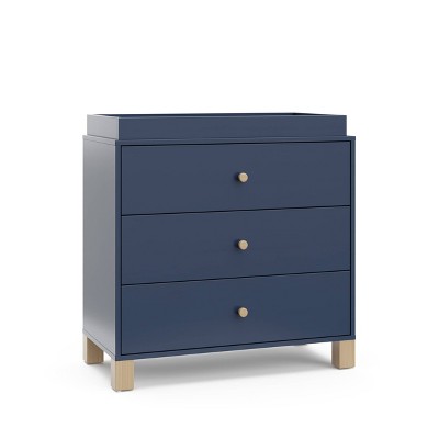 Storkcraft California 3 Drawer Dresser with Removable Changing Topper