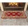 ACHLA Designs 44" Long Minuteman International Oriental Rectangular Hearth Rug: Wool, Fire-Resistant - 3 of 4