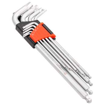 Powerbuilt 9 Piece Zeon Metric Hex Key Wrench Set for Damaged Fasteners