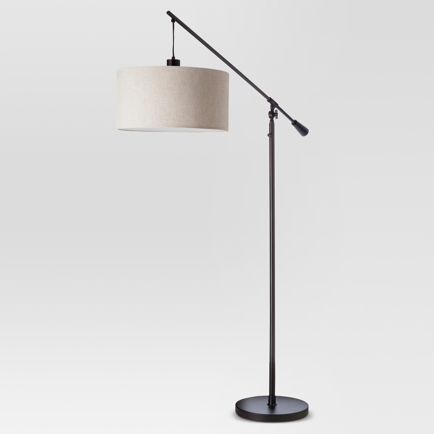 70"x16" Cantilever Drop Pendant Swing Arm Floor Lamp Brown by Threshold