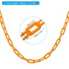 Unique Bargains Adjustable Crowd Control Driveway Plastic Chain Barrier with Snap Hooks - 2 of 4