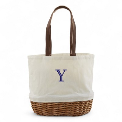 Personalization Mall Initial Embroidered Picnic Basket Set