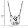 Black Bow Jewelry Sterling Silver Kappa Alpha Theta Greek Life Necklace 18 Inch - 2 of 4